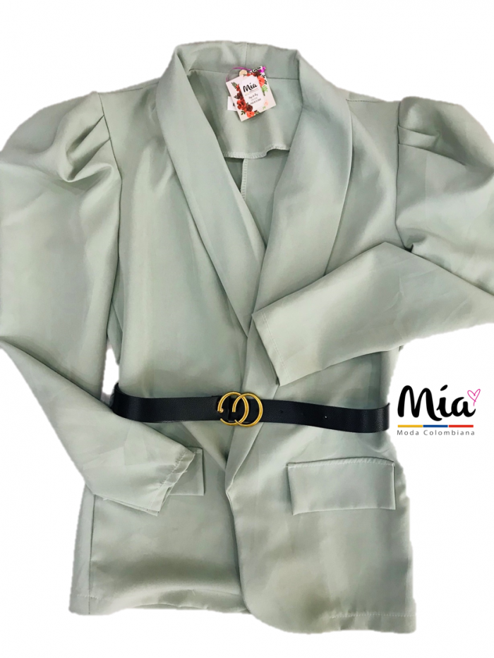 BLAZER VERDE HOMBROS GLOBO