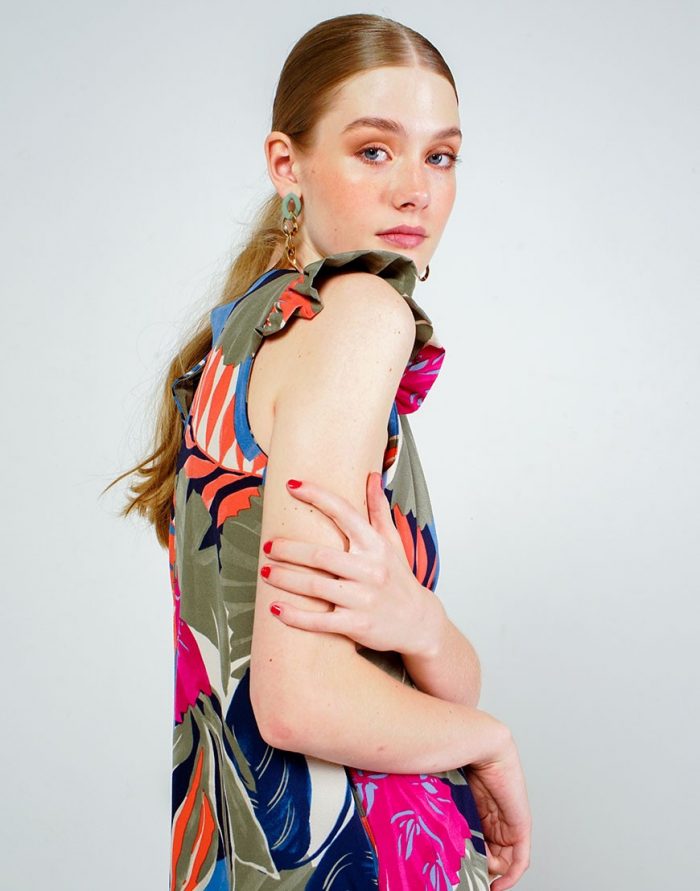 VESTIDO ESTAMPADO MAXI FLORES - Image 3