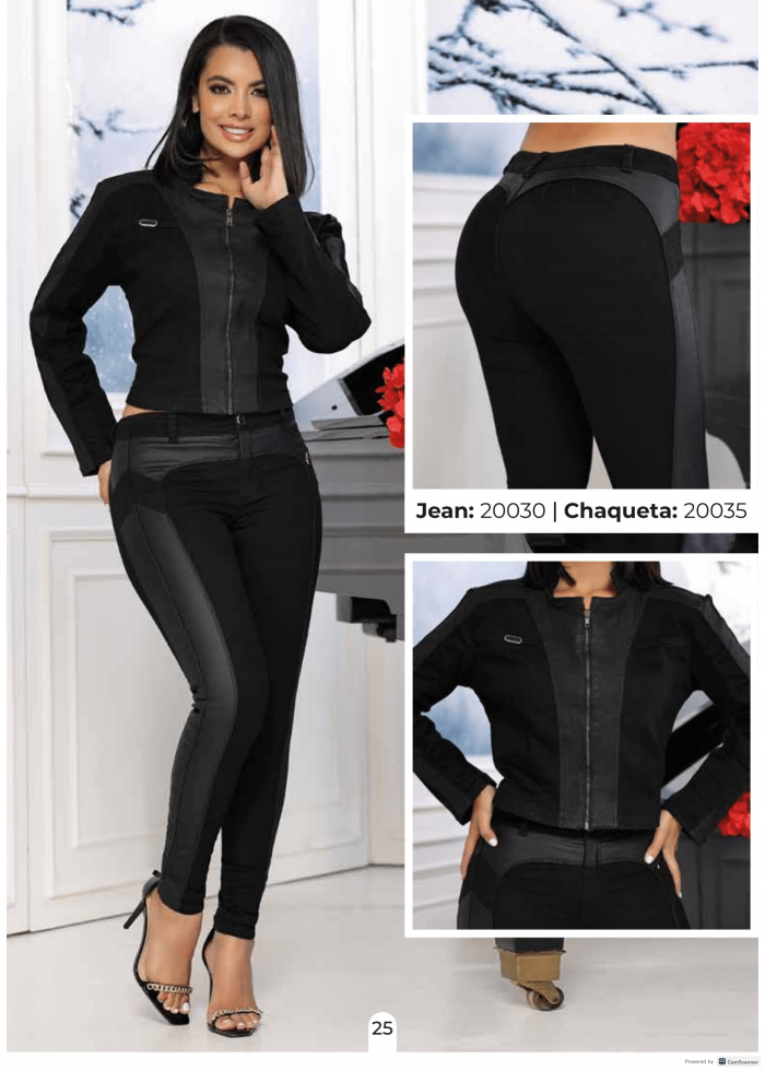 JEAN NEGRO CON DETALLES VINIPIEL