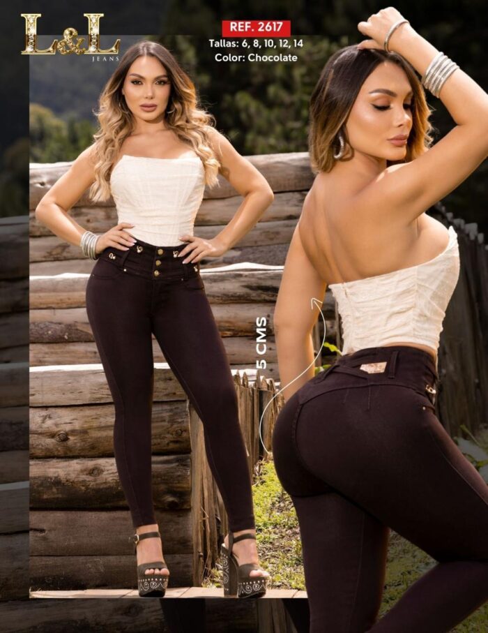 JEANS L&L,CHOCOLATE